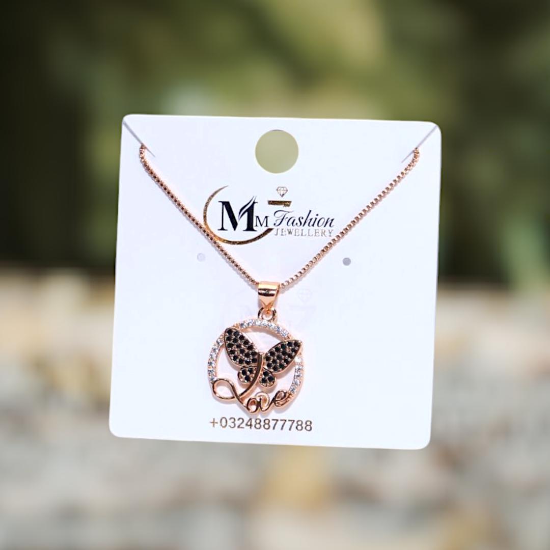 Funky Gold Plated Crystal Pendant