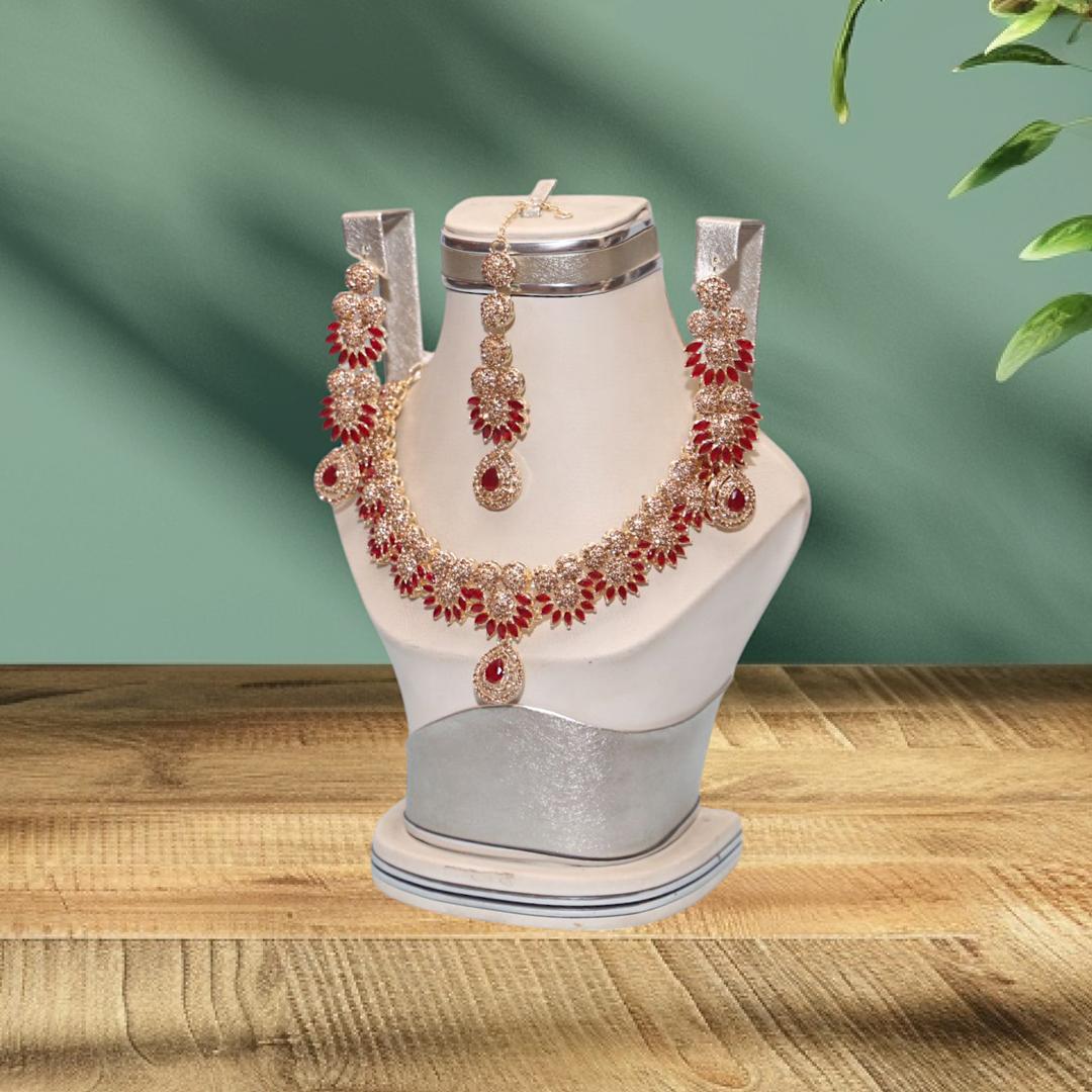 Bridal Gold Plated Crystal Bridal Set