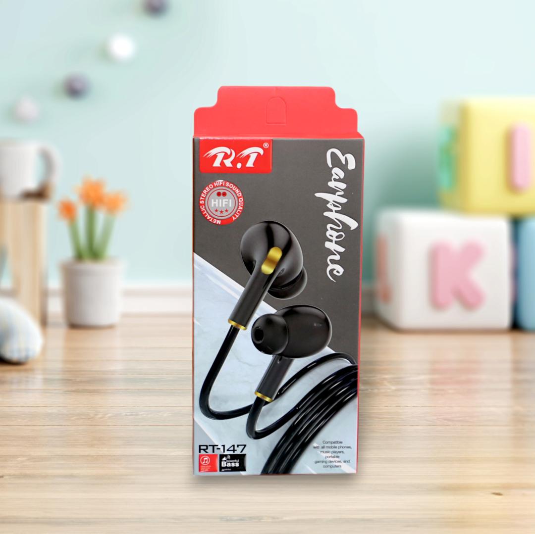 Super Bass Wired Earphones Black