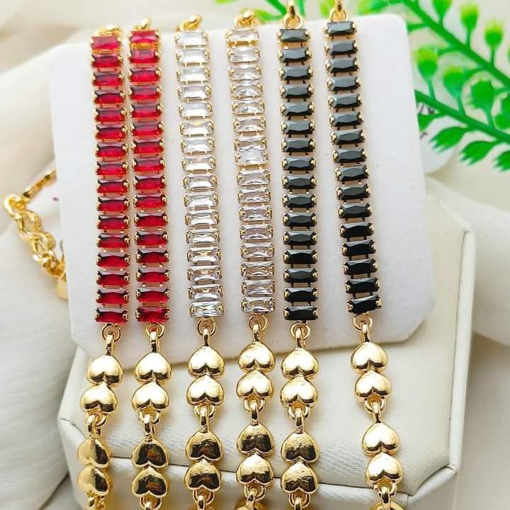 1 Pc Turkish Design Crystal Chain Bracelet