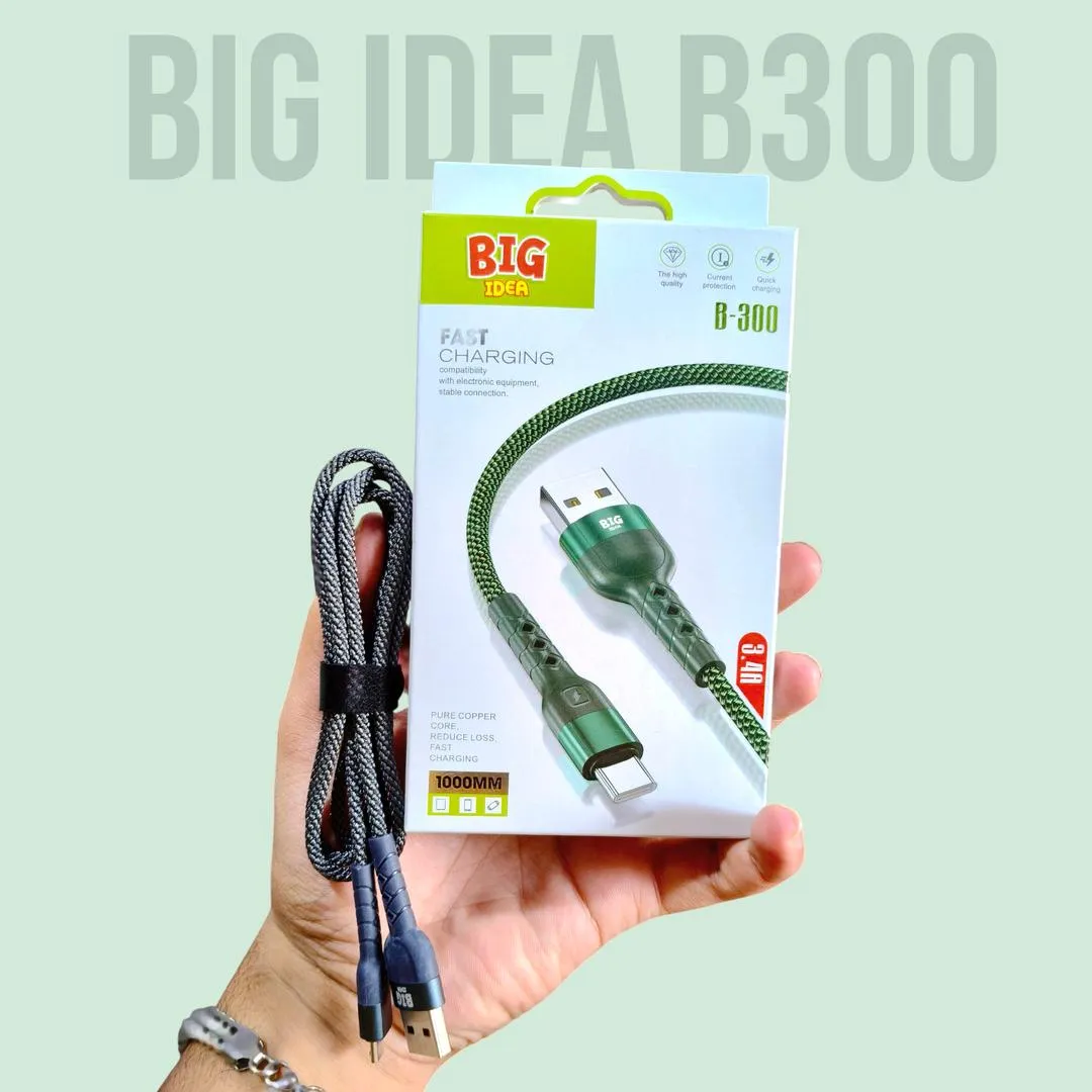 Big Idea B-300 Micro Fast Charging Cable, Original Apple Chip, Pure Copper, 1000mm