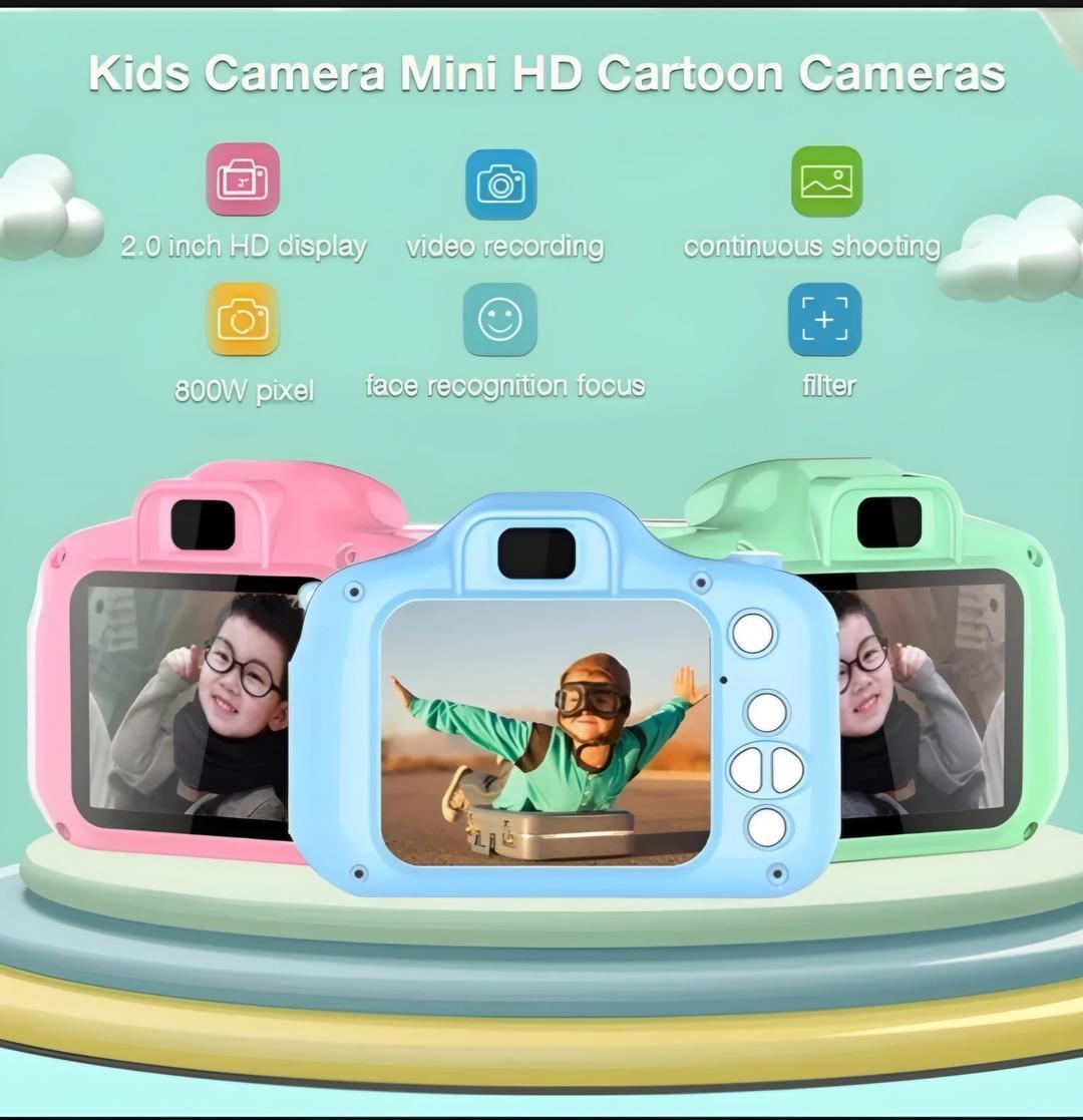 Multicolor Mini Vintage Digital Camera For Kids - 1 Pc