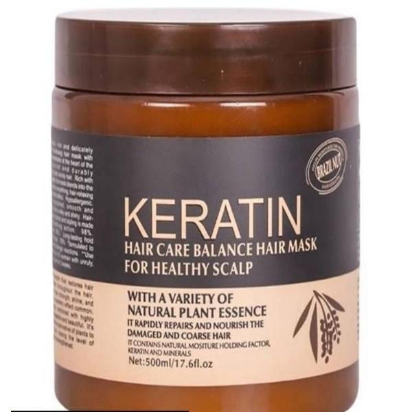 Hair Mask With Natural Plants Essences For Silky Smooth And Thick Hair And Scalp Care - 500 ML