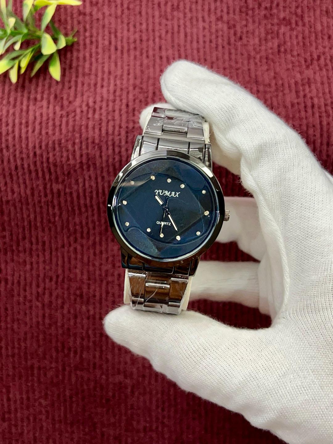 Men's Quartz Chain Strap Watch - 1 Pc Stylish Round Dial in Black/Brown