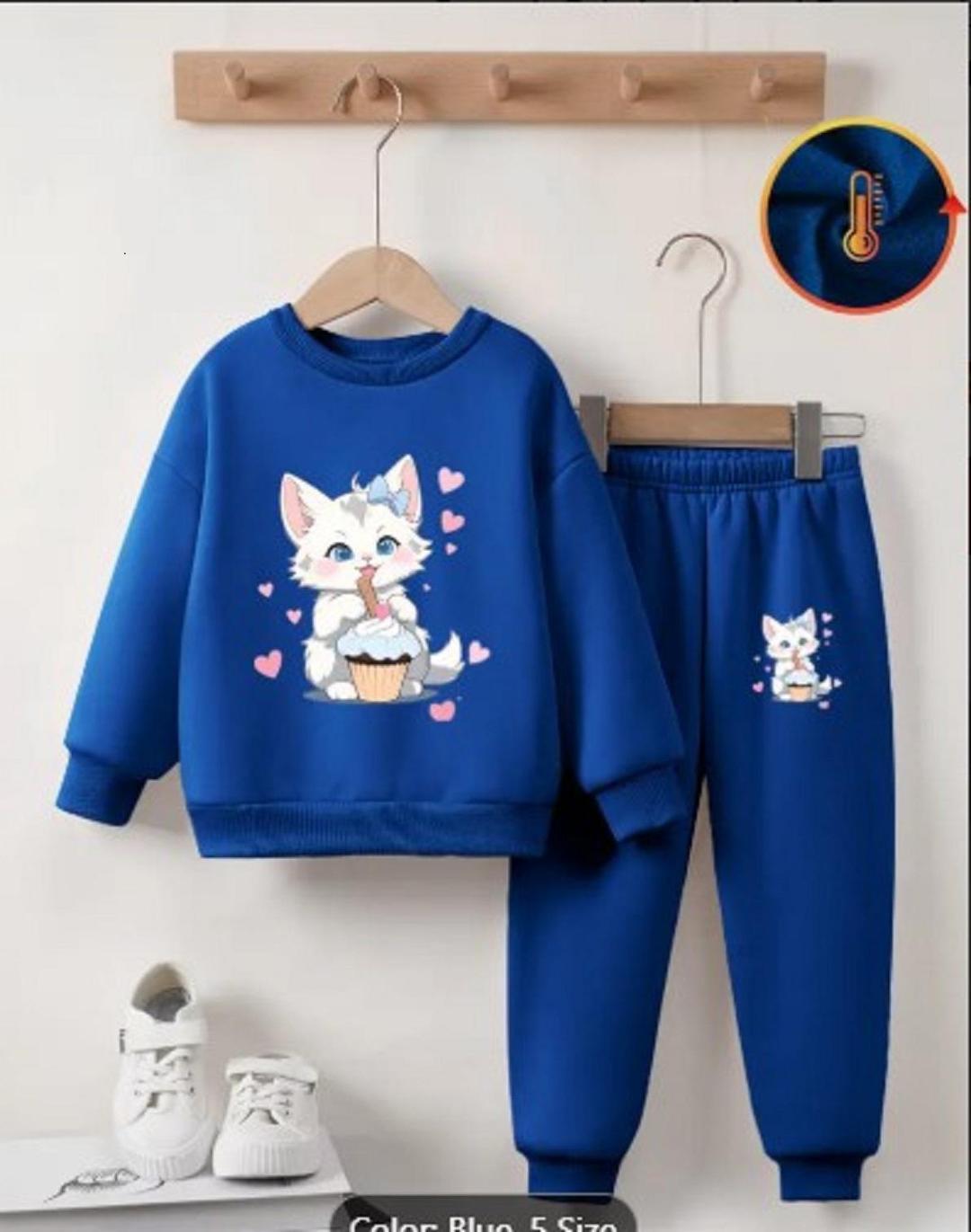 Stylish Kid's Printed Tracksuit - 2 Pcs Set