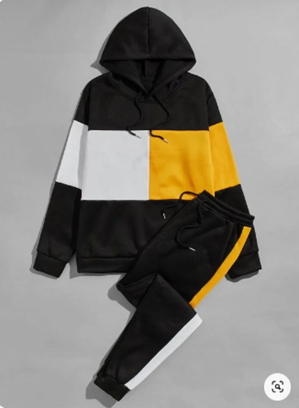 2 Pcs Boy's Fleece Printed Hoodie Tracksuit