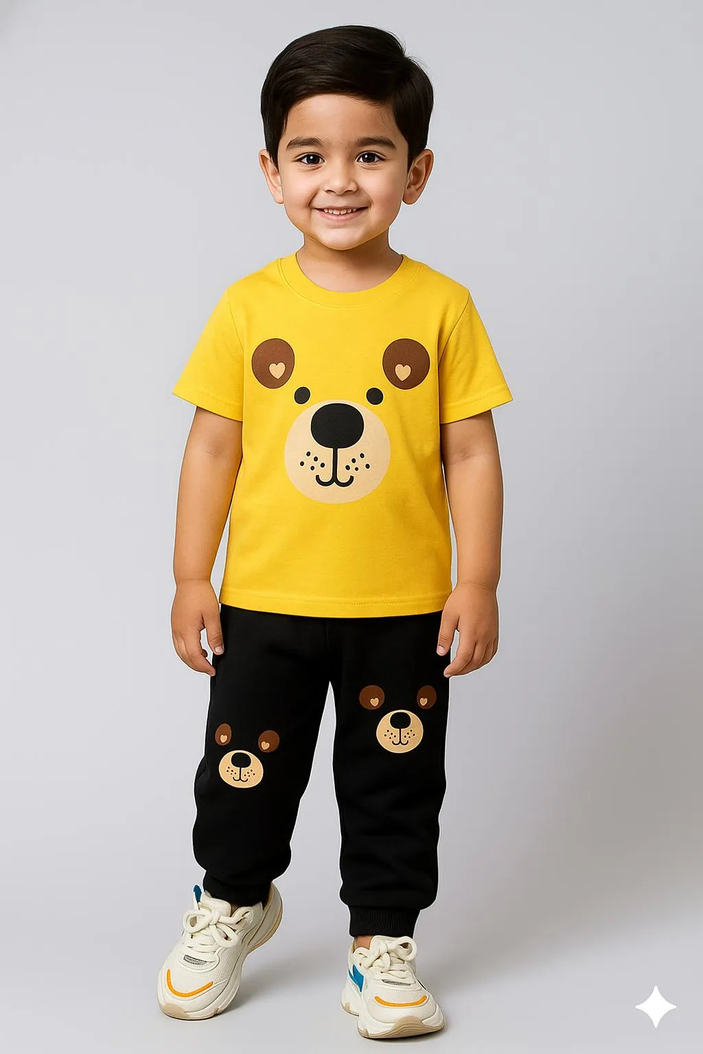 2 Pcs Boy's Polyester Printed Tracksuit