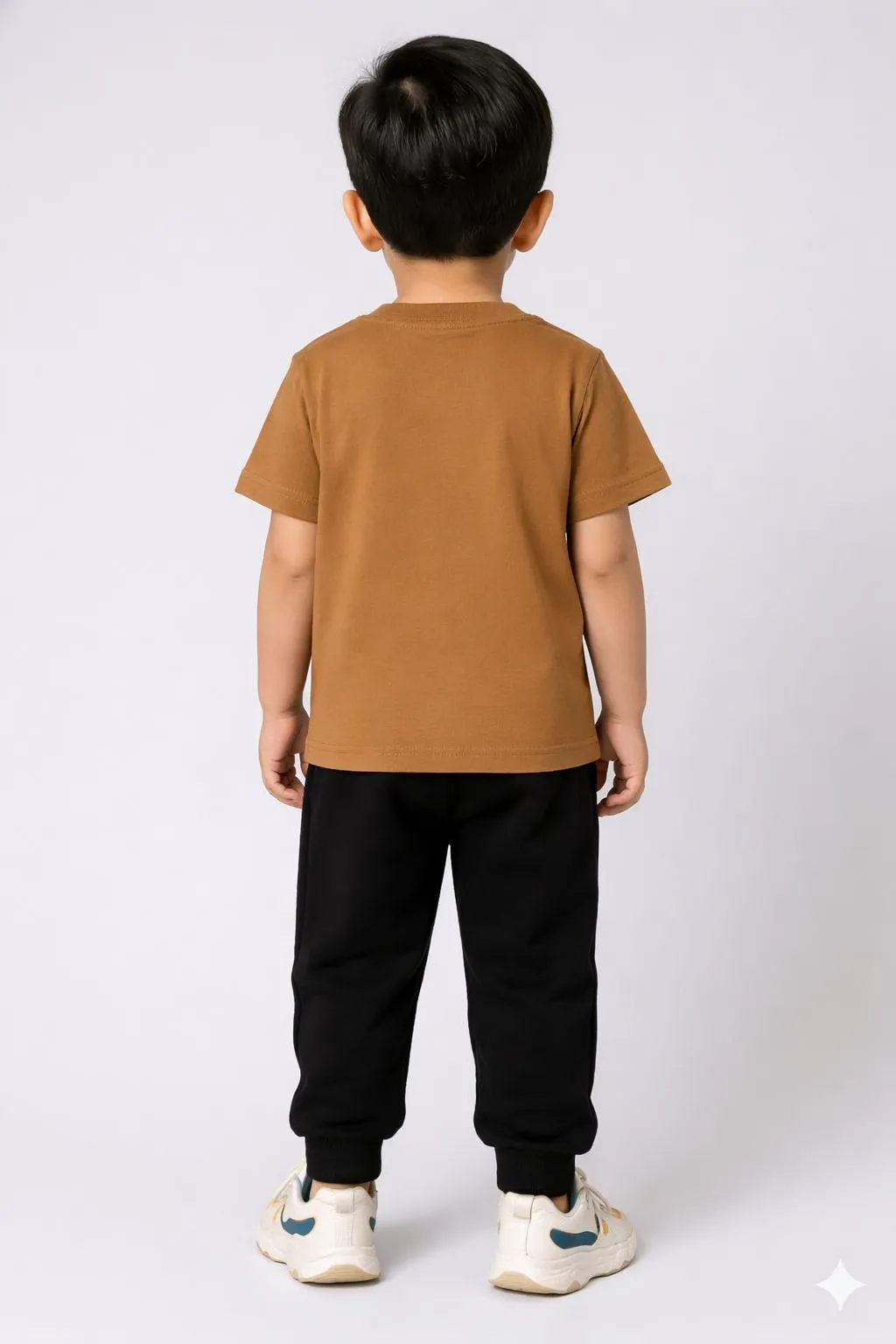 Boy's Printed Polyester Tracksuit Brown 1-12Yrs