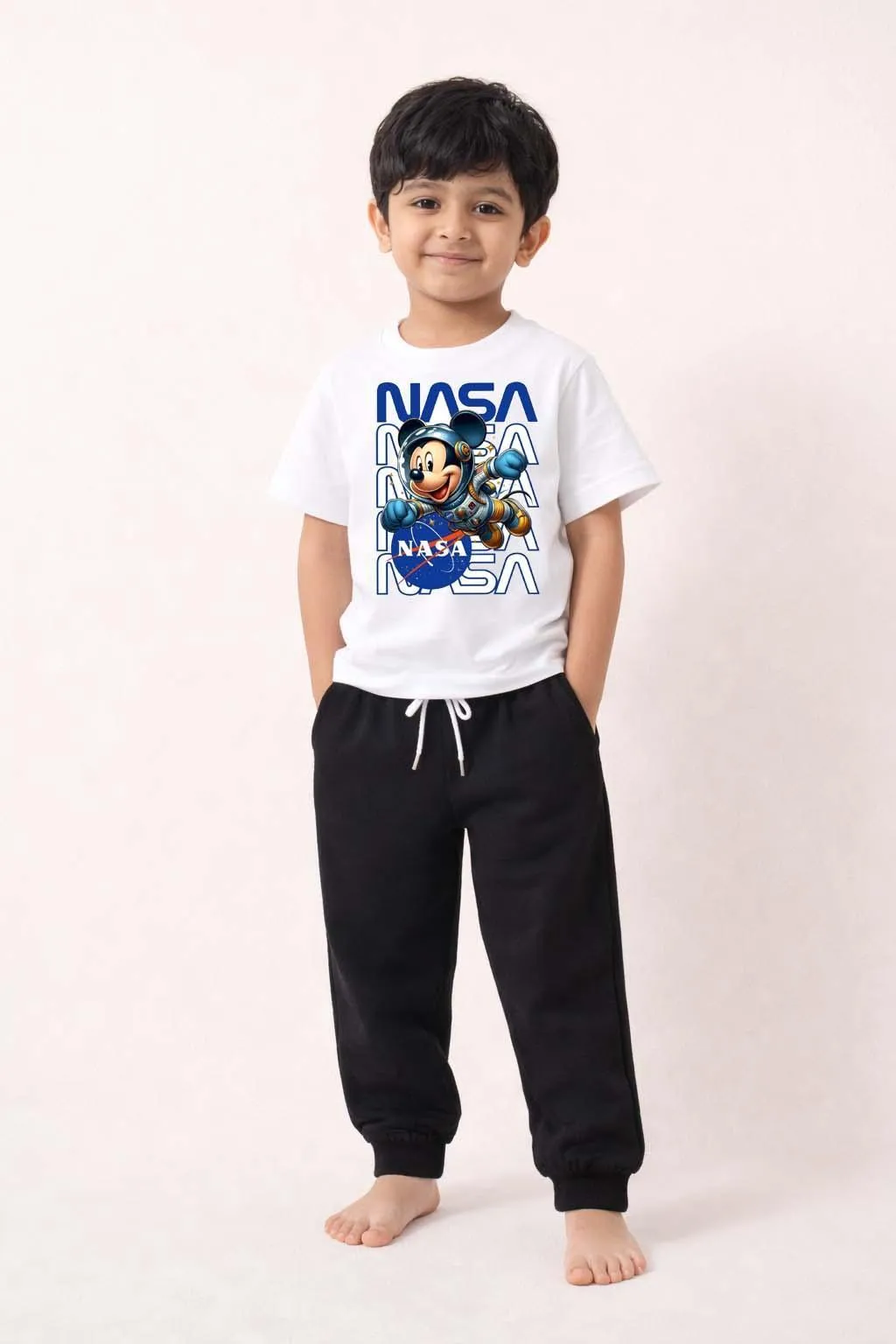 2 Pcs Boy's Polyester Printed Tracksuit