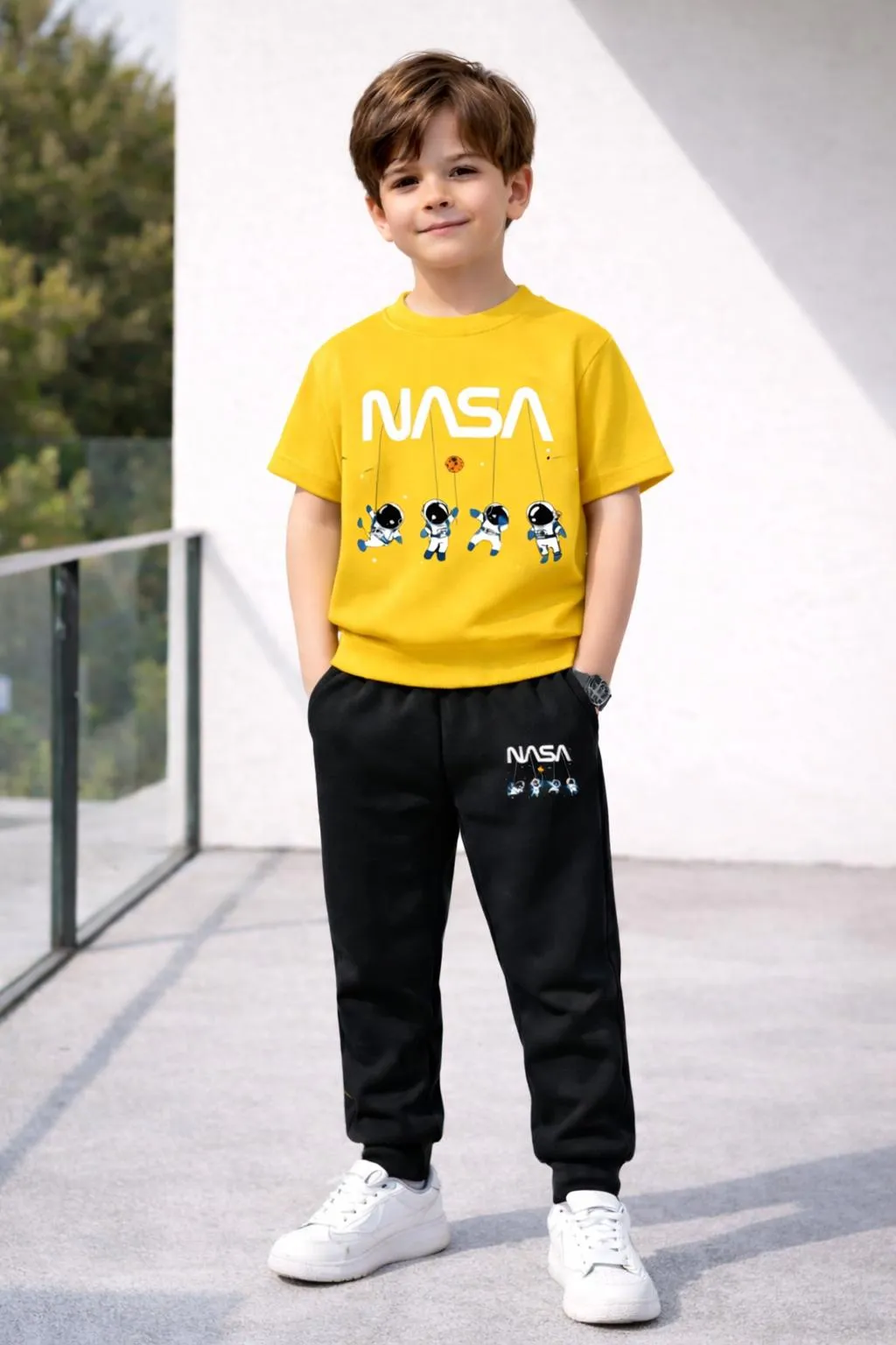 DTF 2 Pcs Boy's Polyester Printed Tracksuit