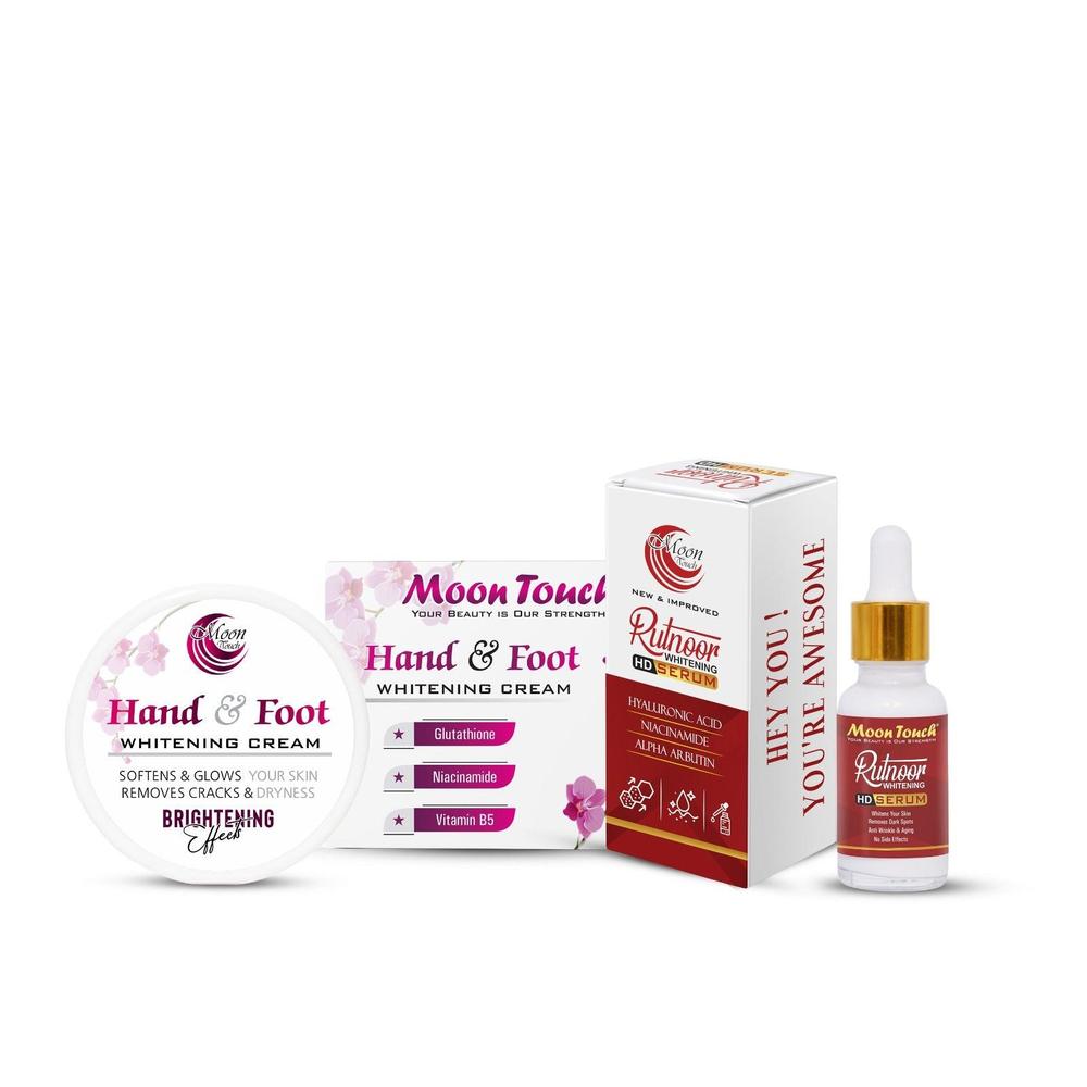 Moon Touch-Hand & Foot Whitening Cream + Rutnoor Serum 20ml