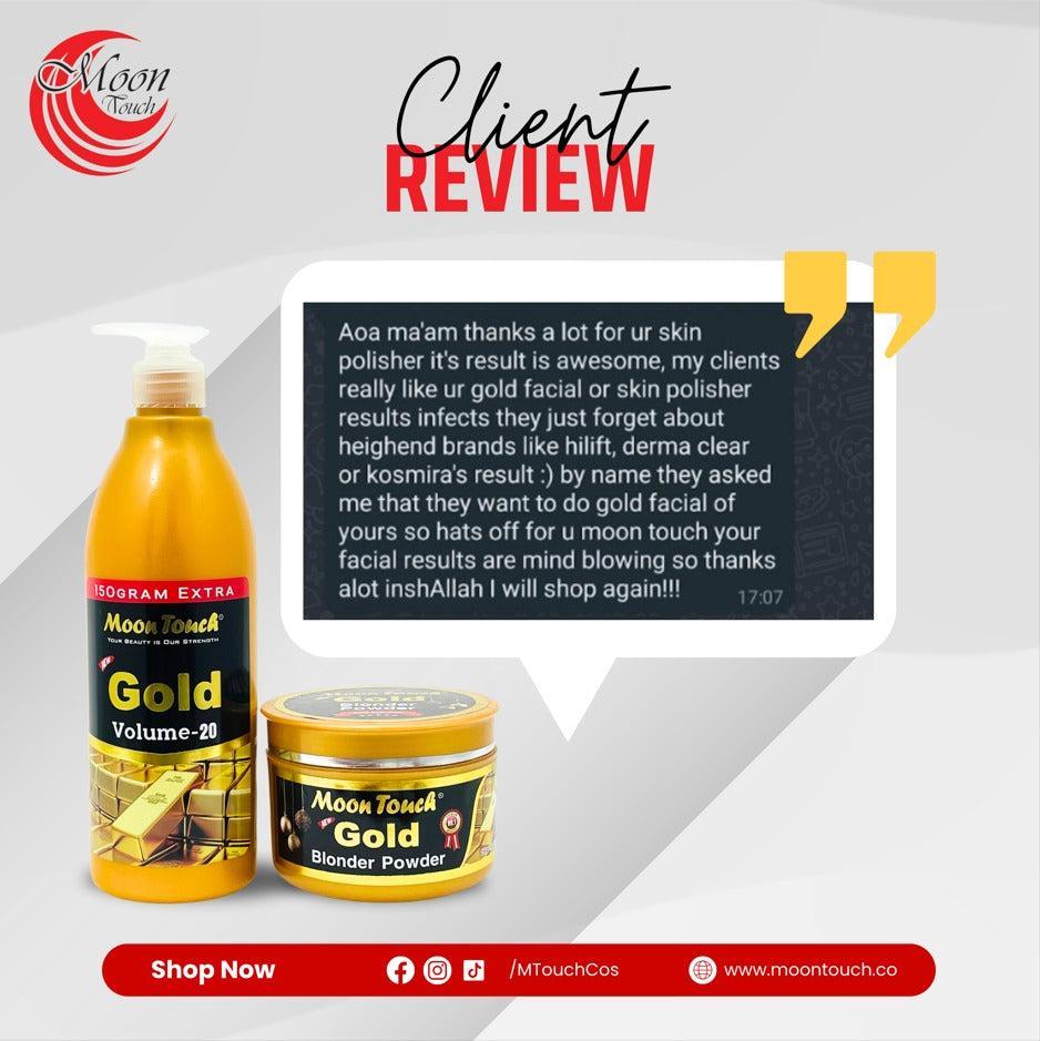 Moon Touch-Gold Skin Polisher (Pump Set) 650ml