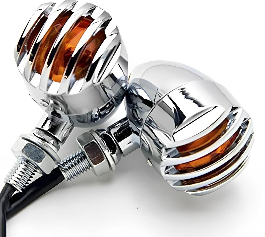 12V Universal Motorcycle Grill Turn Signal - 4 Pcs 