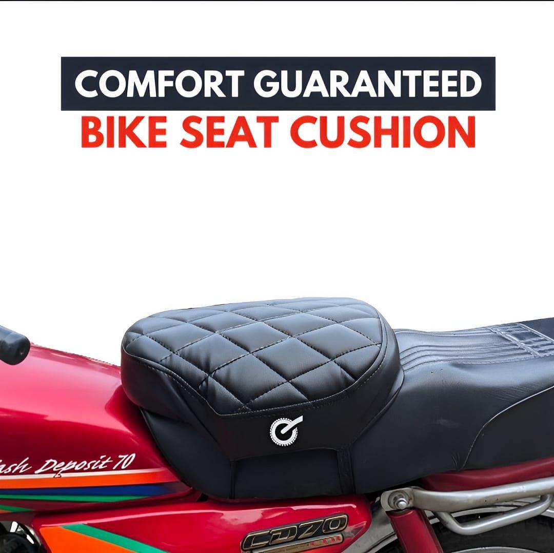 Premium Black Foam Bike Seat Cushion - 1 Pc for Ultimate Durability and Comfort