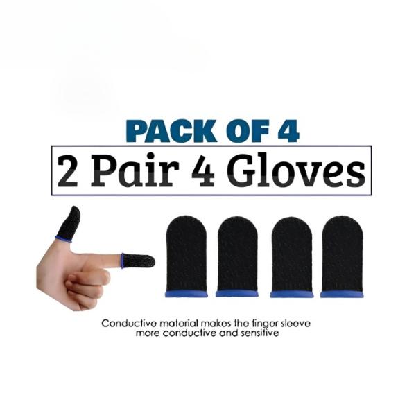 Premium Gaming Finger Sleeves Bundle – Breathable, Anti-sweat, Touch Screen-friendly Thumb Gloves 