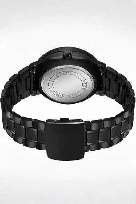 Stainless Steel Spinning Watch Black Red Pakistani