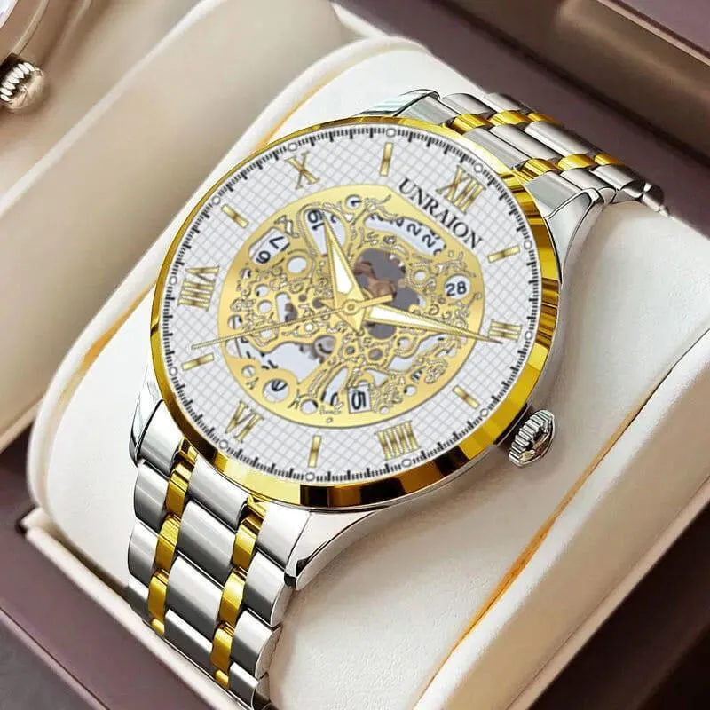Stainless Steel Two Tone Imported Unraion Branded Watch 