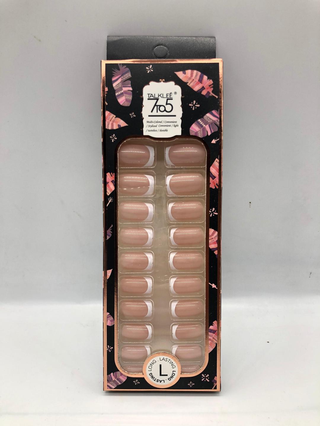 24 Pcs French Nails - Ivory