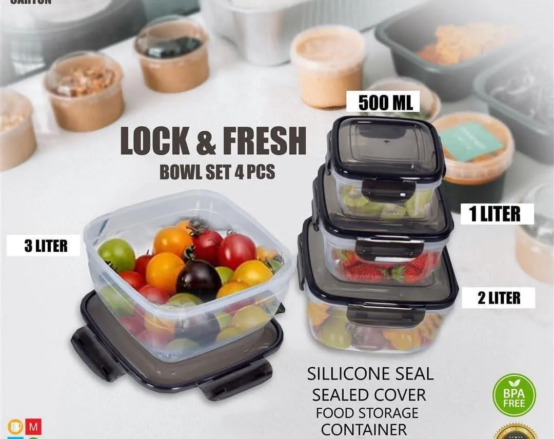 Lock & Fresh Bowl Set 4pcs