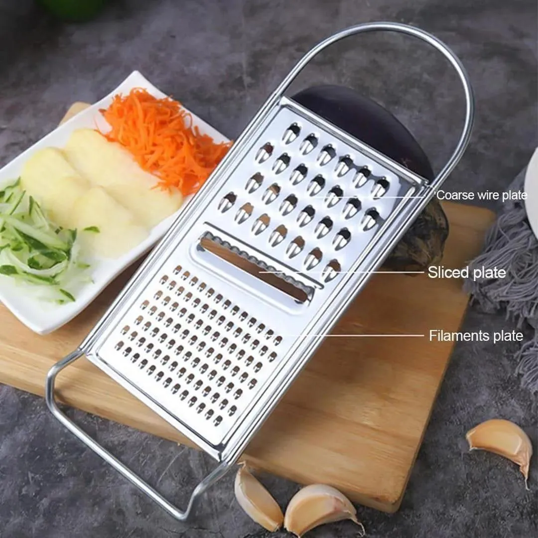 3 in 1  Flat Grater Stainless Steel