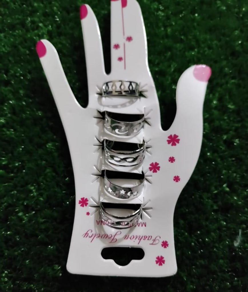 5 Pcs Korean Style Rings