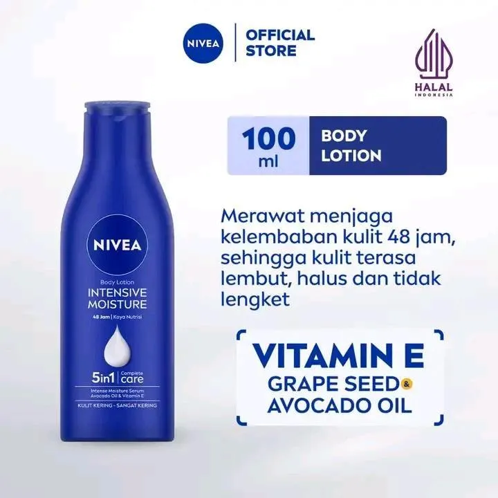 Nivea Intensive Moisture Whitening And Brightening Body Lotion, 100 Ml, 1 Pc