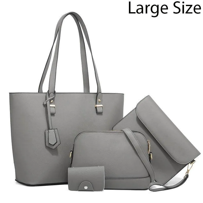 Women's PU Leather Plain Shoulder Bag