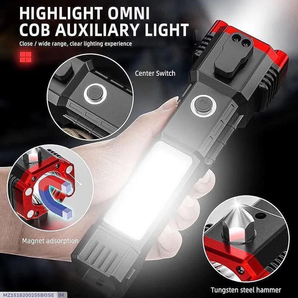 Type-C Charging Port, Essential Camping Gear LED Torch Light