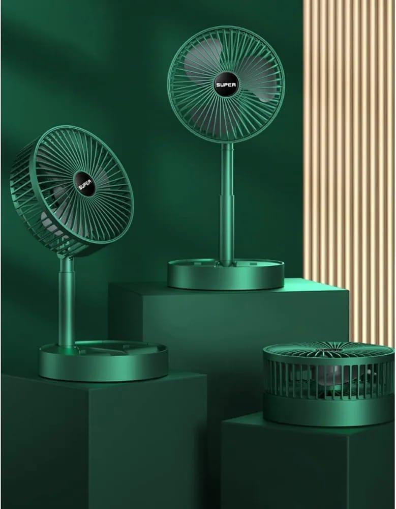 Portable Easy-to-Use Rechargeable Fan - 1 Pc Green