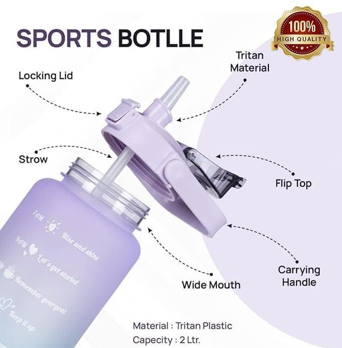 3 Pcs Vacuum Water Bottle - Perfect For Gym & Keeping Water Cold