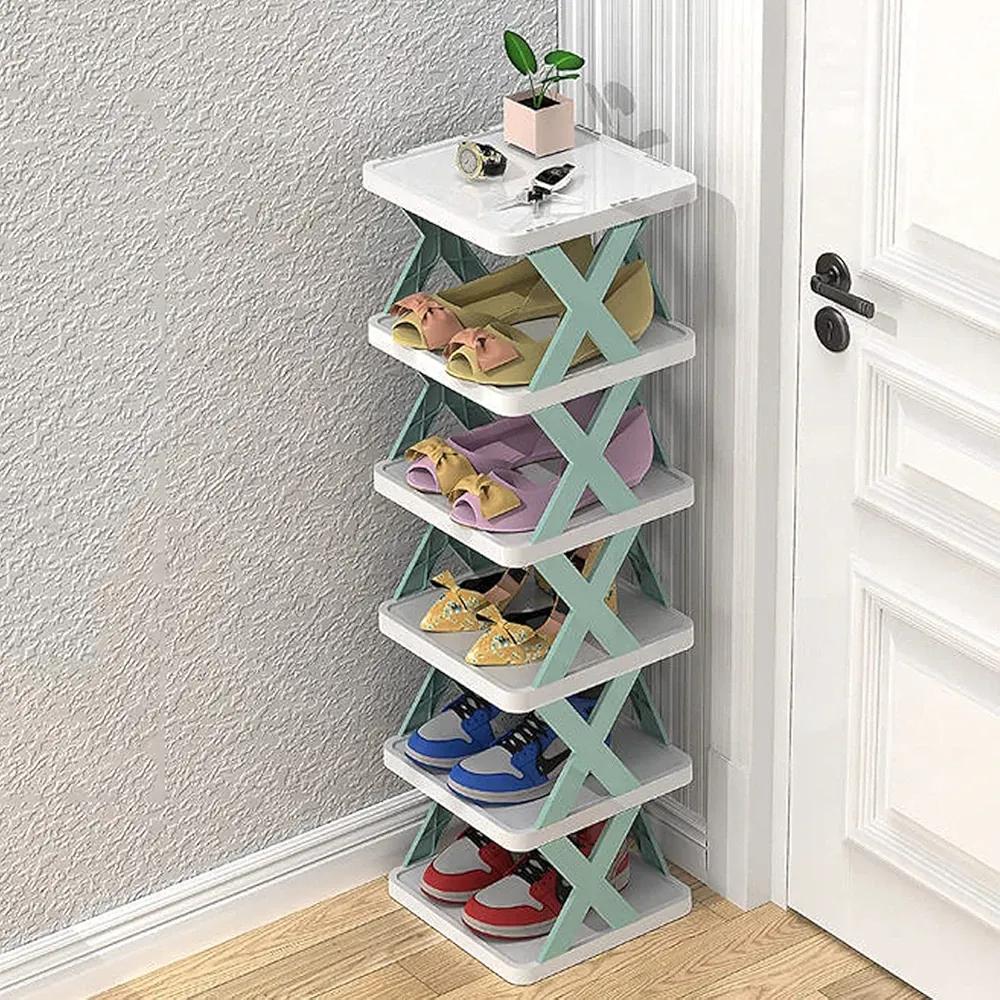 Versatile Multicolor Shoe Rack - 1 Pc with Easy-To-Use Features for Convenient Storage