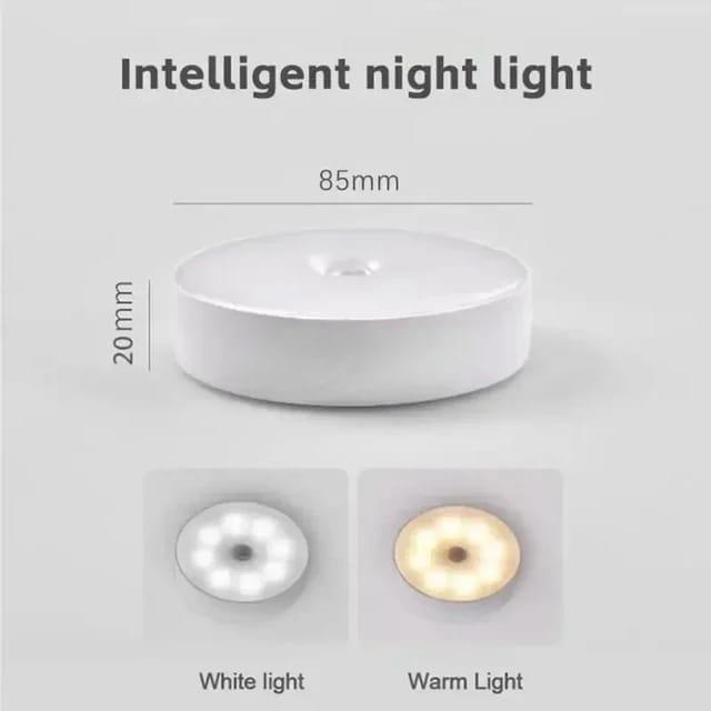 Wireless Sensor Night Lamp White Plastic Multipurpose