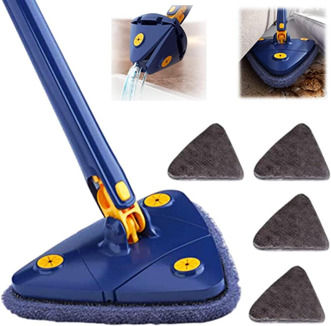 Blue Foldable Mop - 1 Pc Easy To Clean And Maintain