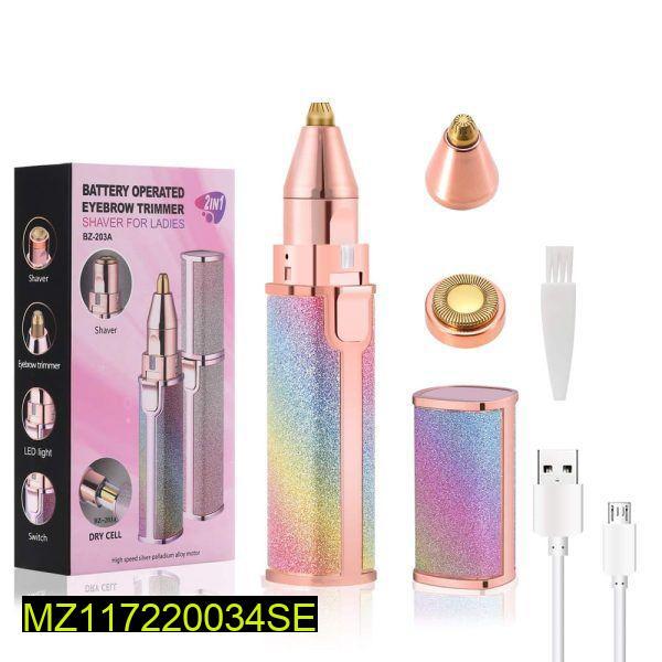 Rechargeable Women's Eyebrow Trimmer Multicolor