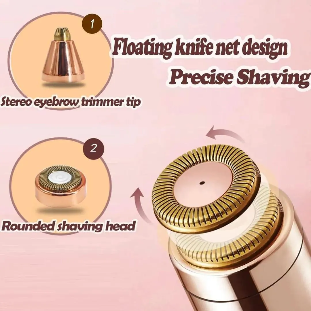 Rechargeable Women Eyebrow Trimmer Pink Glitter