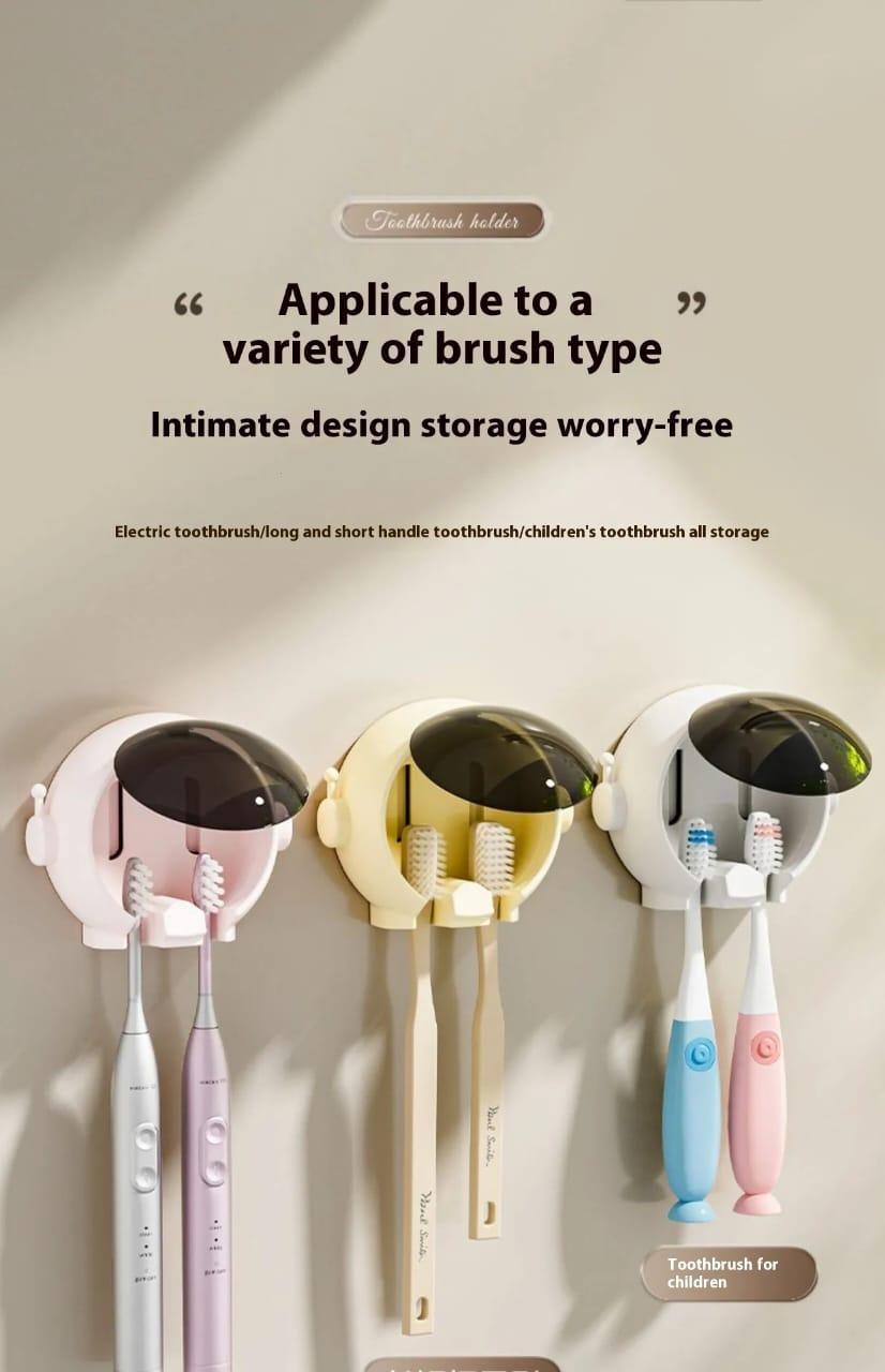 User-Friendly Toothbrush Holder - 1 Pc Space-Saving Design for Compact Bathrooms