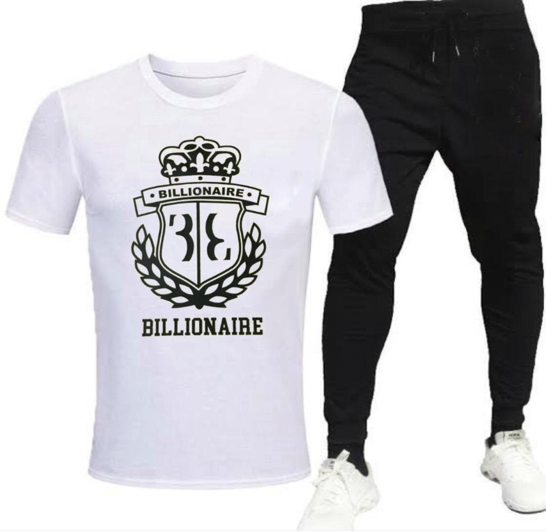 Men's Cotton Jersey Printed Track Suit - 2 Pcs Set