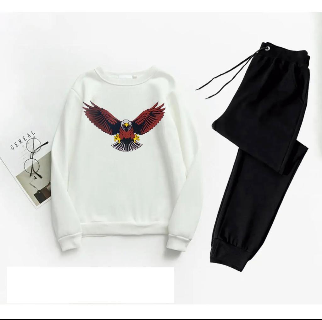 Men's 2 Pcs Printed Polyester Track Suit - Stylish Comfort for Every Occasion