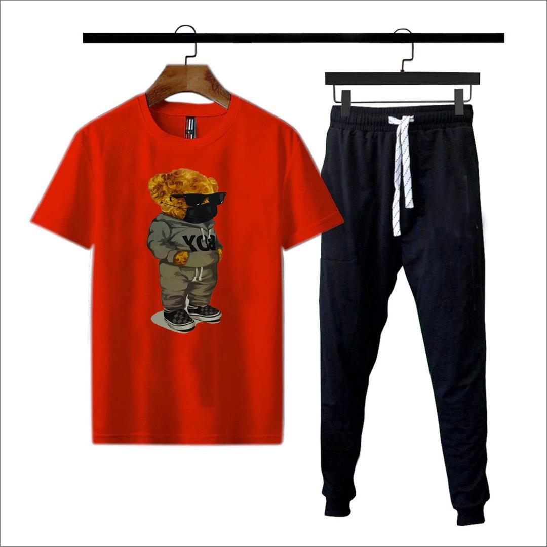 Men's Graphic Sublimation Track Suit – 2 Pcs in Red