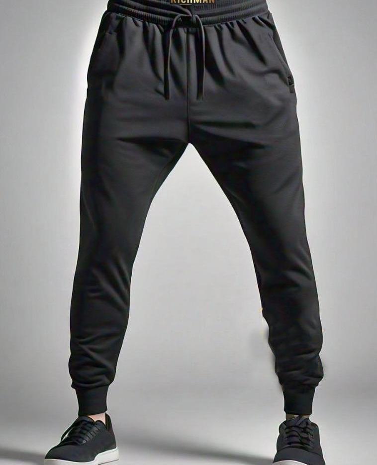 Men Printed Track Suit Grey 2Pcs T-Shirt Trouser