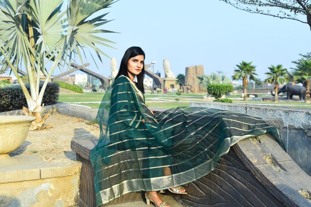 3 Pcs Women's Unstitched Katan Silk Plain Suit