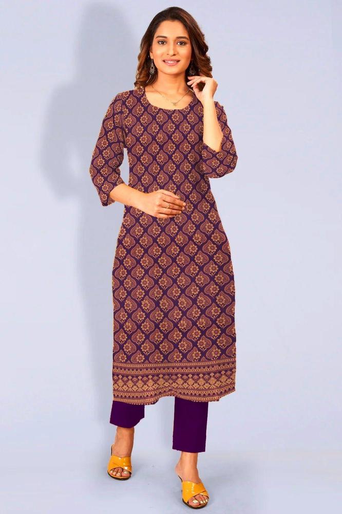 2 Pcs Women's Unstitched Katan Silk Printed Suit