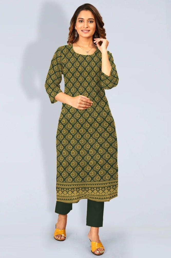 2 Pcs Women's Unstitched Katan Silk Printed Suit