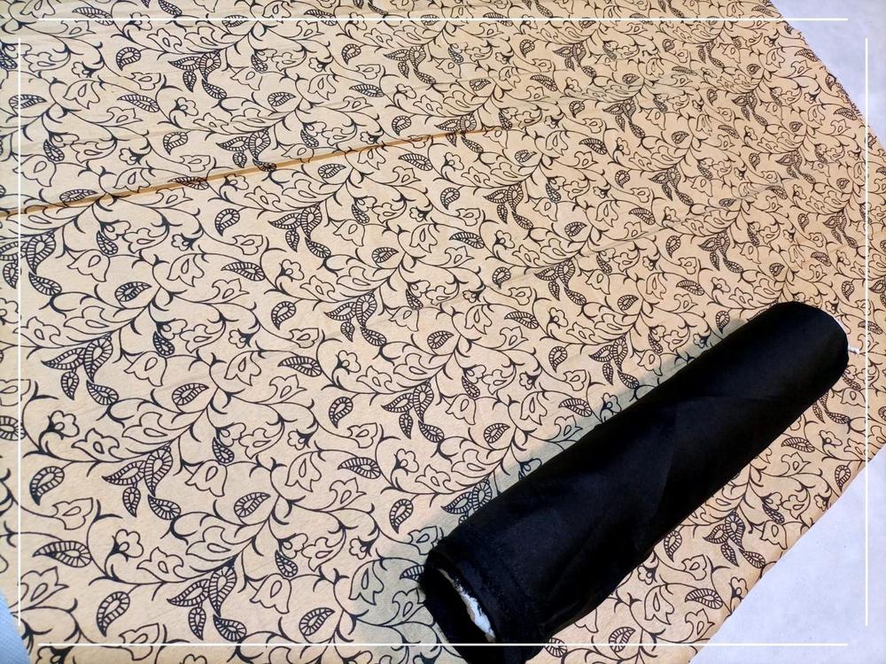 2 Pcs Women's Unstitched Katan Silk Printed Suit