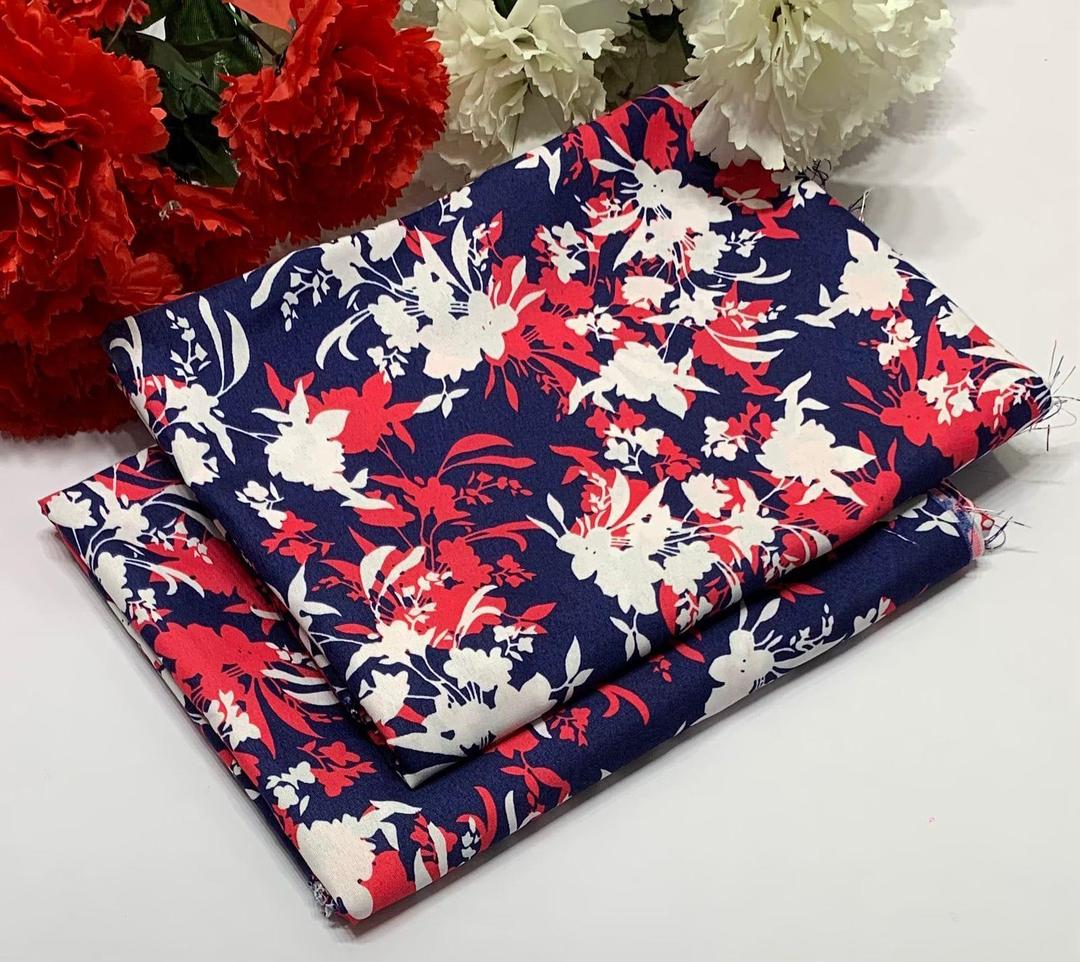 2 Pcs Women's Unstitched Printed Suit