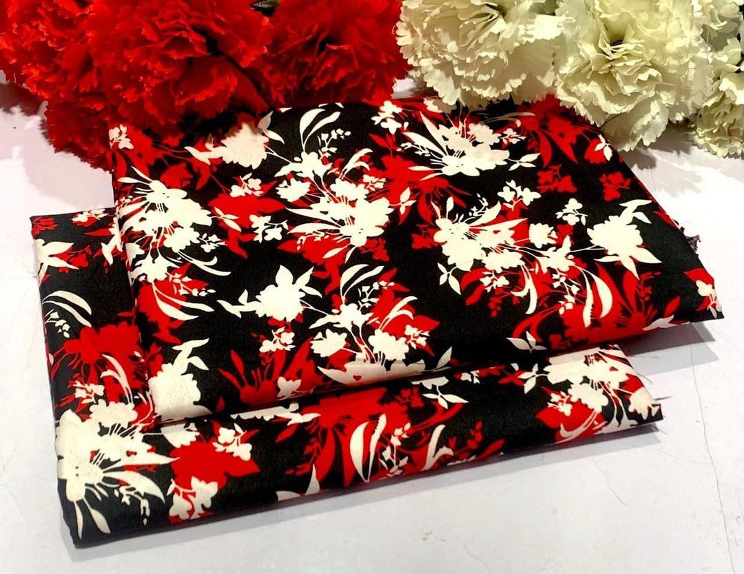 2 Pcs Women's Unstitched Printed Suit