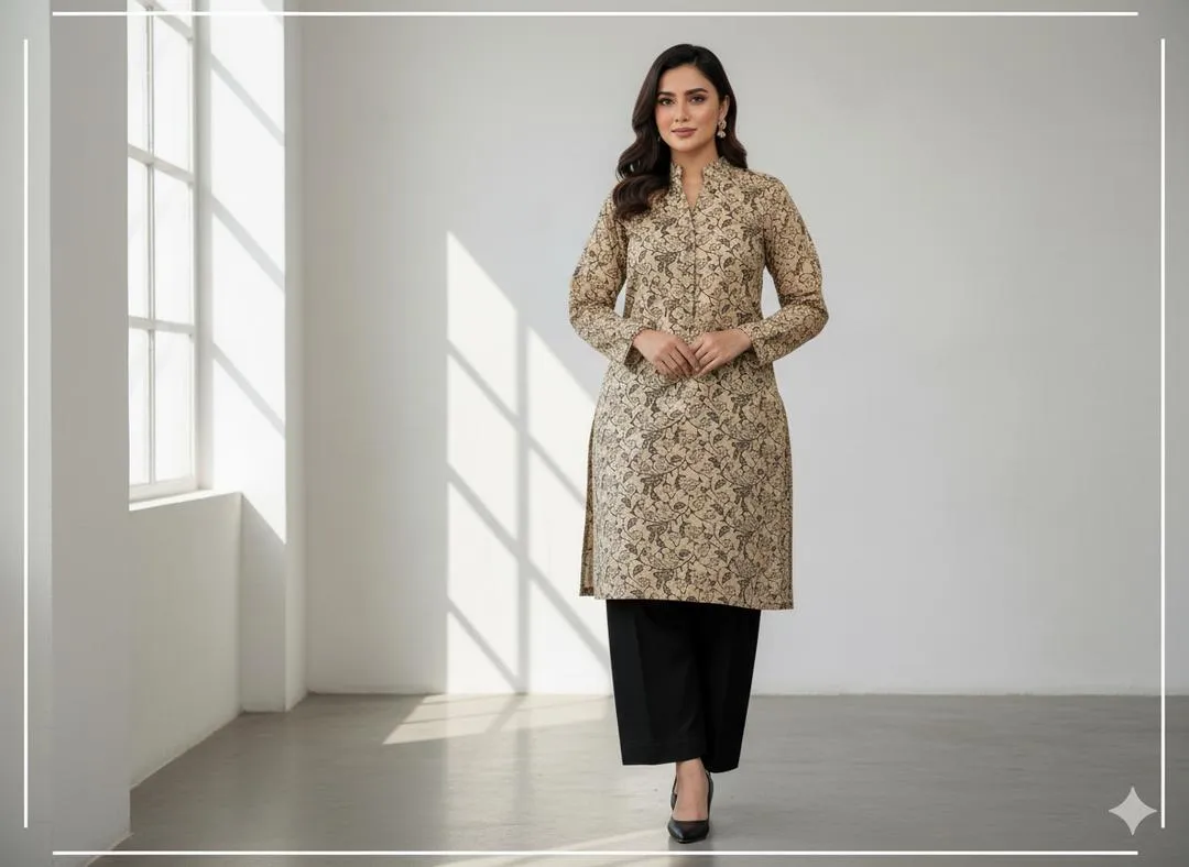 2 Pcs Women's Unstitched Block Printed Suit