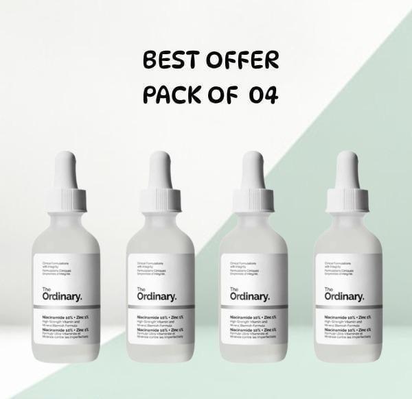 Niacinamide Serum Skincare Bundle - 4 Pcs for Anti-Acne & Blemish Removal