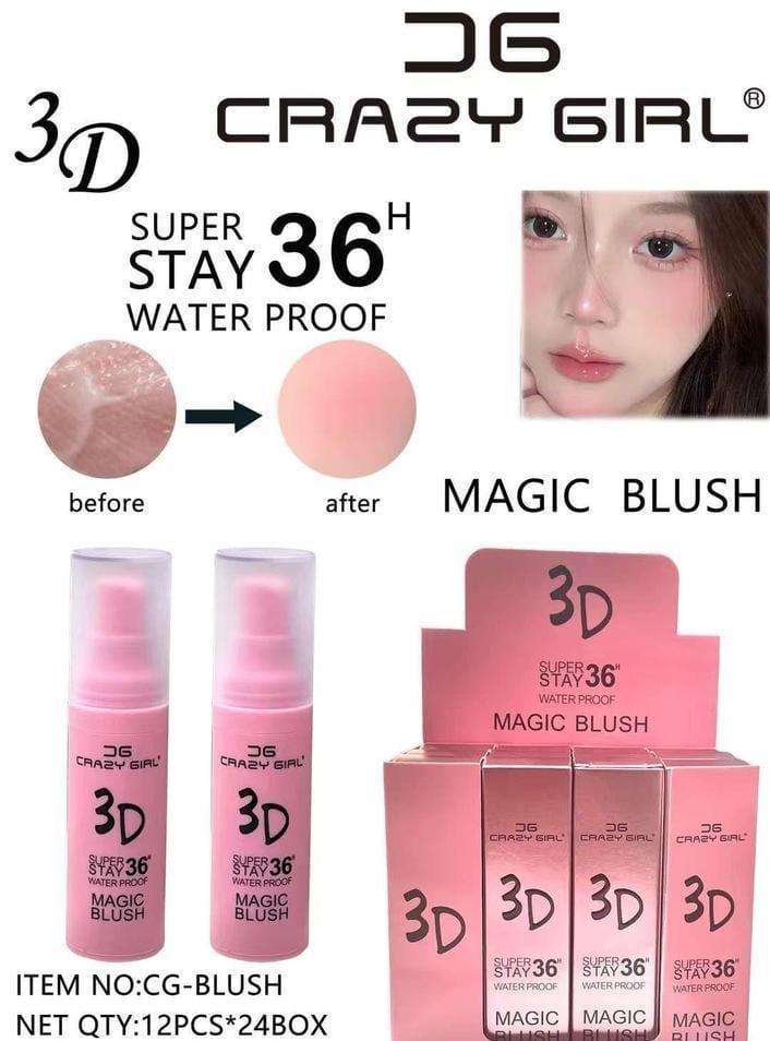 Natural Pink Liquid Blush - 1 Pcs Water Resistant for All Skin Types