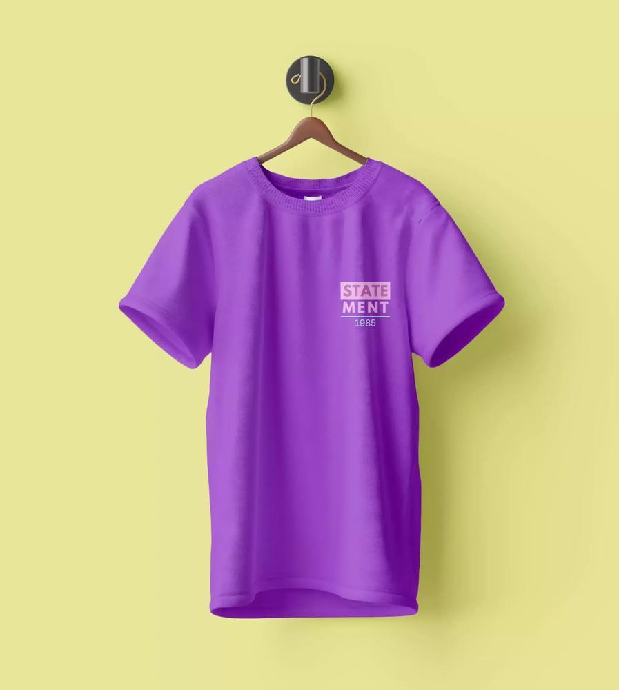 WYPO T-Shirt Brand Cotton Printed Graphic Round neck T-Shirt,  Purple